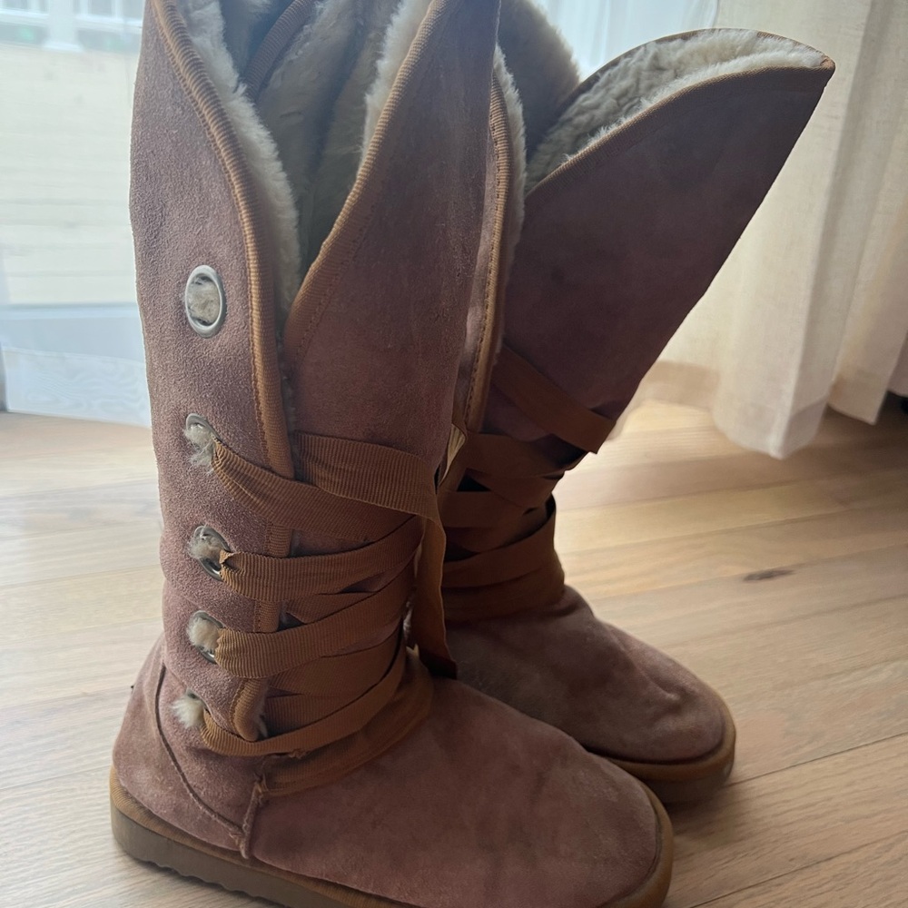 UGG Chestnut Suede Winter Boots